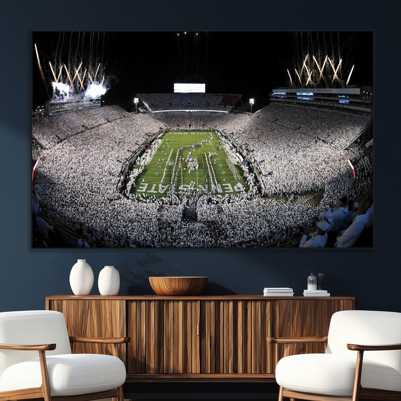 84537-SEG-FC-51X34_Oversize_Oversize-Penn State Beaver Stadium Canvas Wall Art - Nittany Lions Football Print
