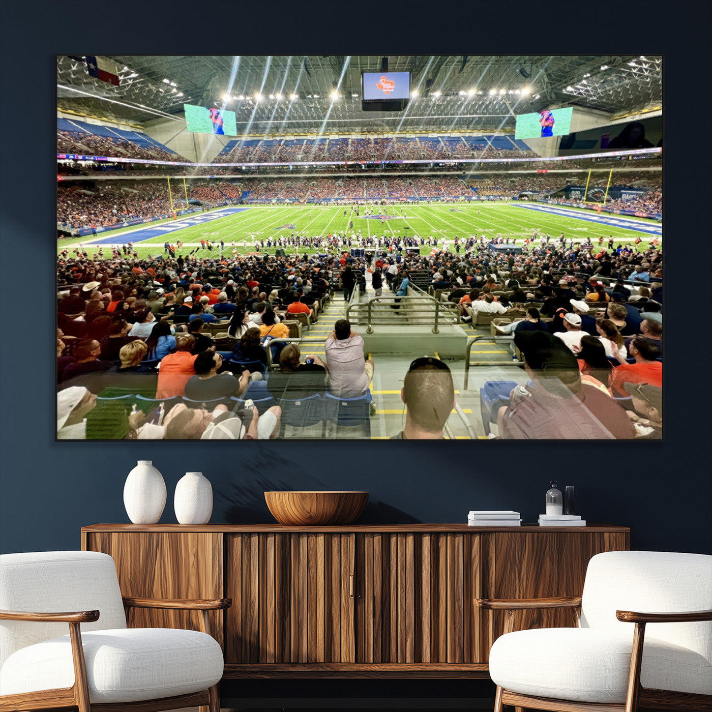 SEG-FC-51X34_Oversize - The University of Texas at San Antonio Roadrunners Football Team Print - San Antonio Alamodome Wall
