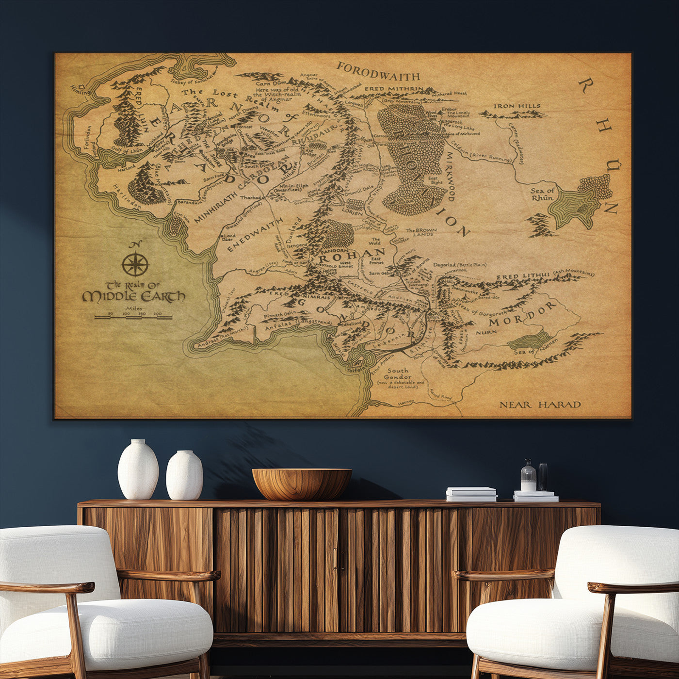 SEG-FC-51X34_Oversize - Push Pin World Map Canvas Print – Framed Wall Art for Couples to Track Their Travels – Anniversary