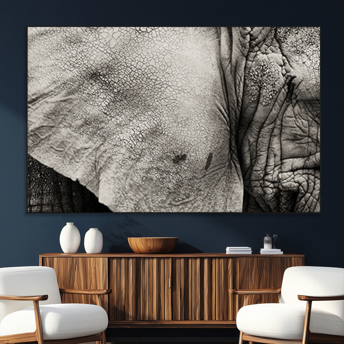 SEG-FC-51X34_Oversize - Elephant Wall Art Canvas Print