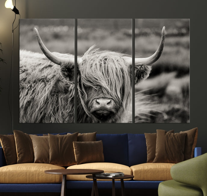 Vache Focus Art Wall Art Impression sur toile