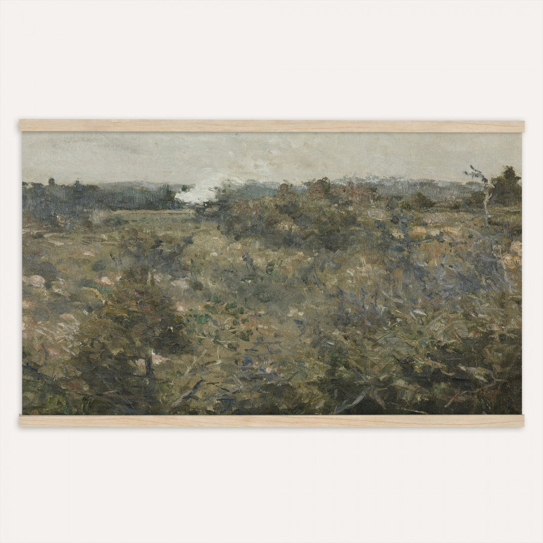 Farm Field Tapestry Wall Art, Antique Realism Countryside Wall Hanging, Extra Large Kitchen Office Wall Decor Gift