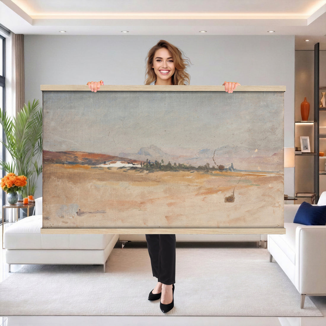 Jan Ciaglinski Tapestry Wall Art, Antequera Impressionism Blanket, Extra Large Boho Living Room Decor Gift