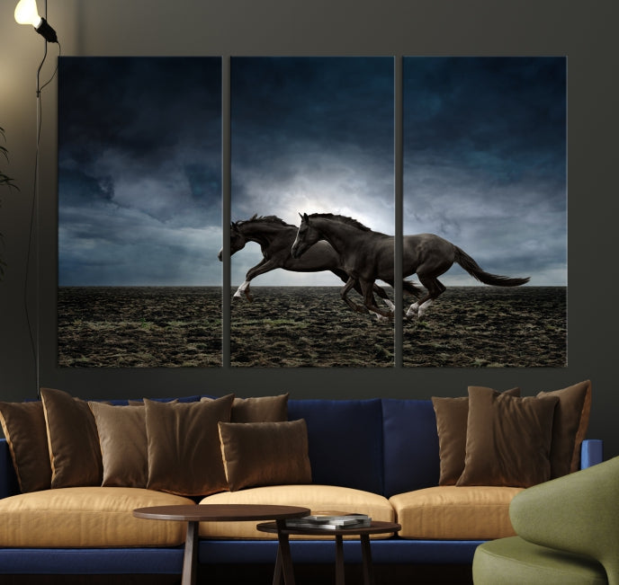 Art mural de chevaux sauvages Impression sur toile