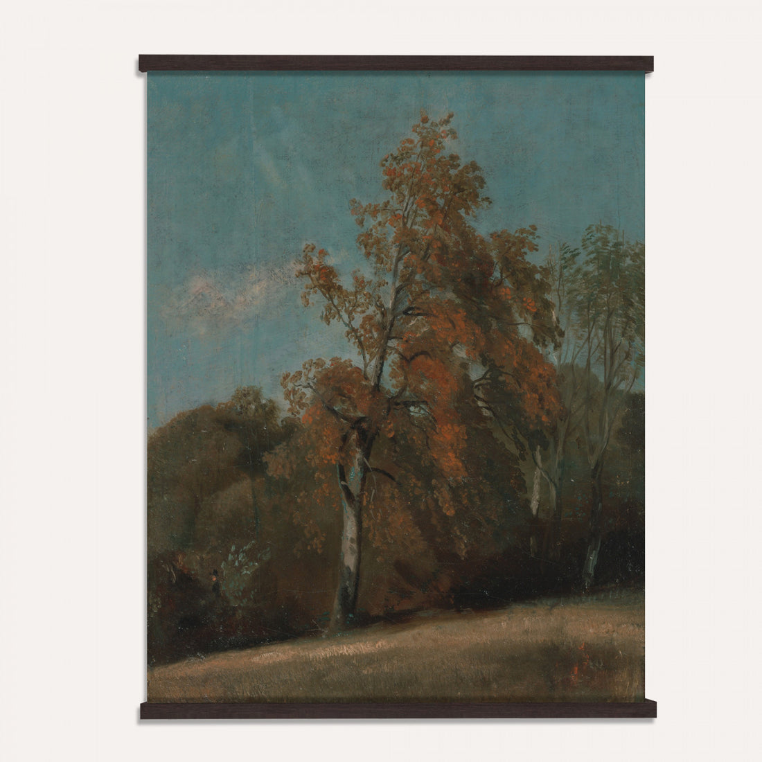 Pine Tree Tapestry Wall Art, Antique Realism Evergreen Wall Hanging, Extra Large Cabin Entryway Wall Decor Gift