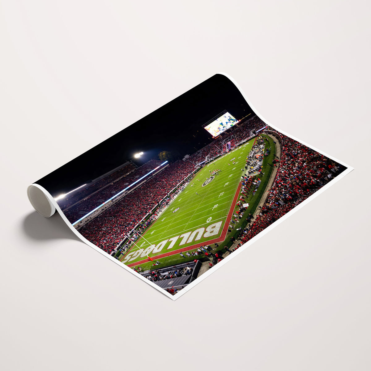 73520603-_Poster-30x20 - Georgia Bulldogs Sanford Stadium Canvas Print 3 Piece Framed Wall Art Extra Large Floating Frame Nature Poster Made in USA