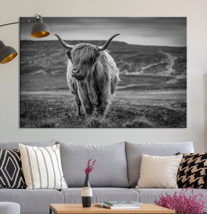 Art mural de vache Impression sur toile