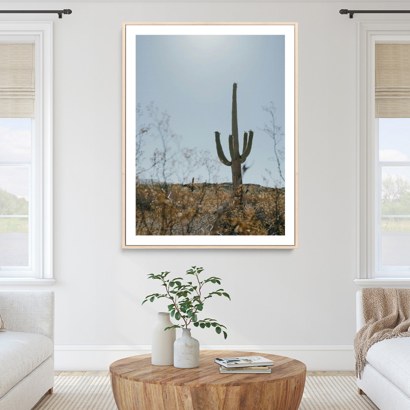 Saguaro Cactus Wall Art Canvas Print