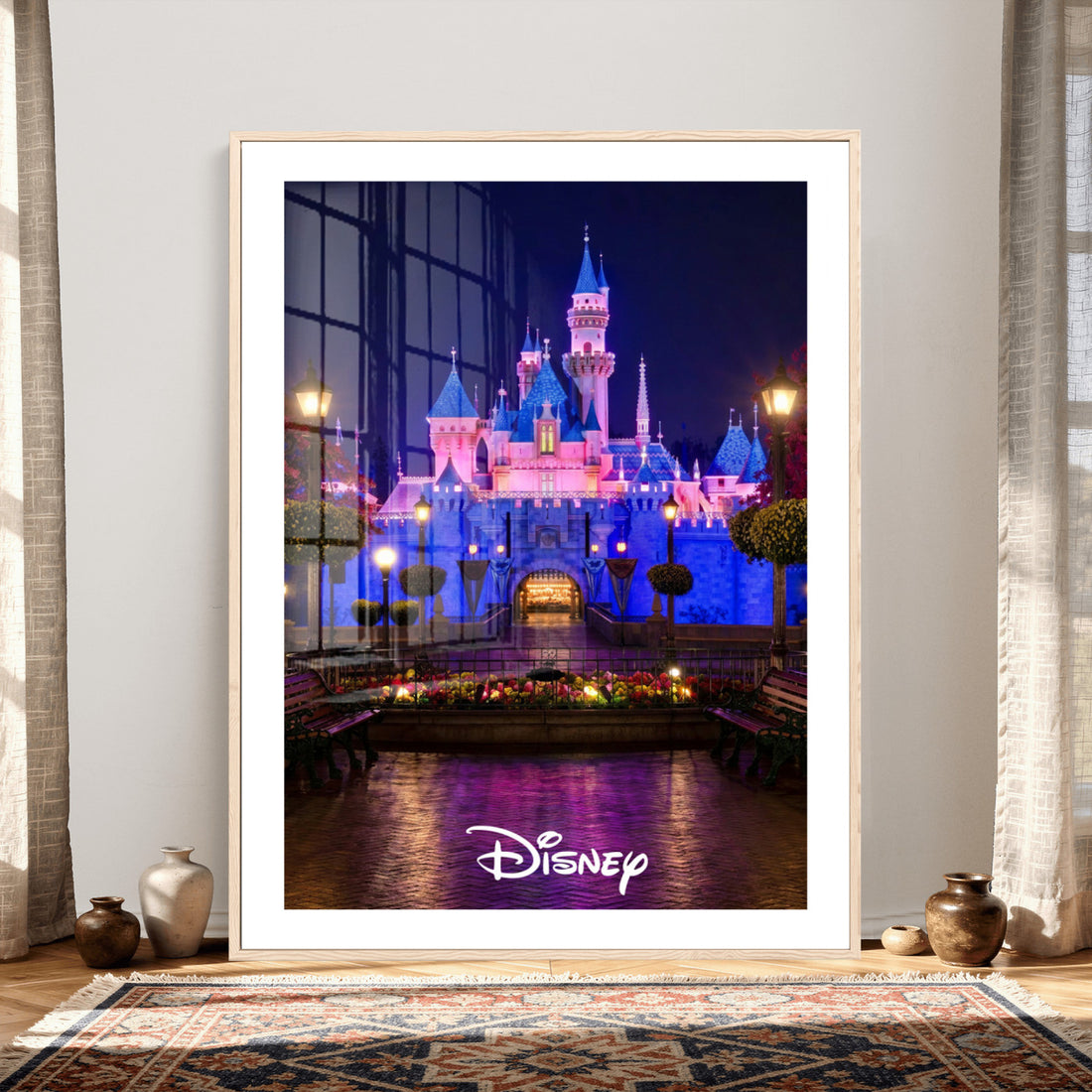 Disney Castle Wall Art | Framed Magic Kingdom Canvas