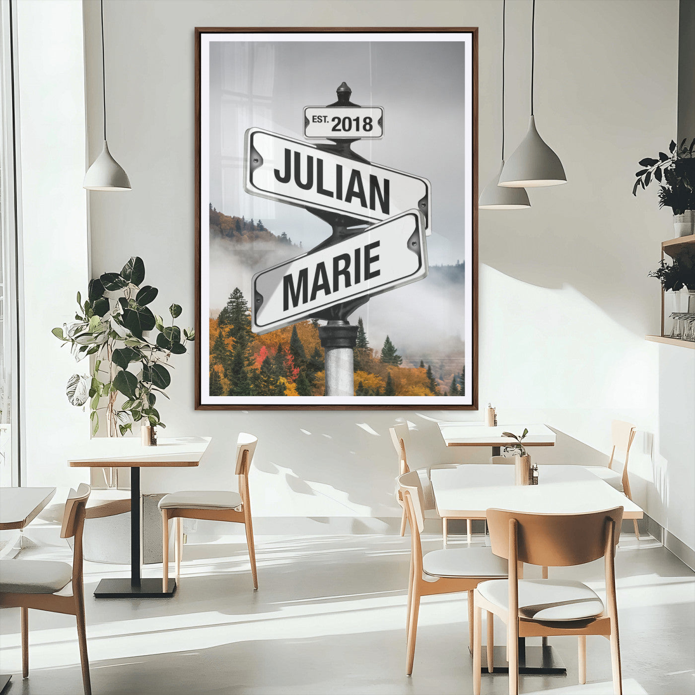 86607535-MGV-CV-24X36 - Personalized World Map Wall Art Print