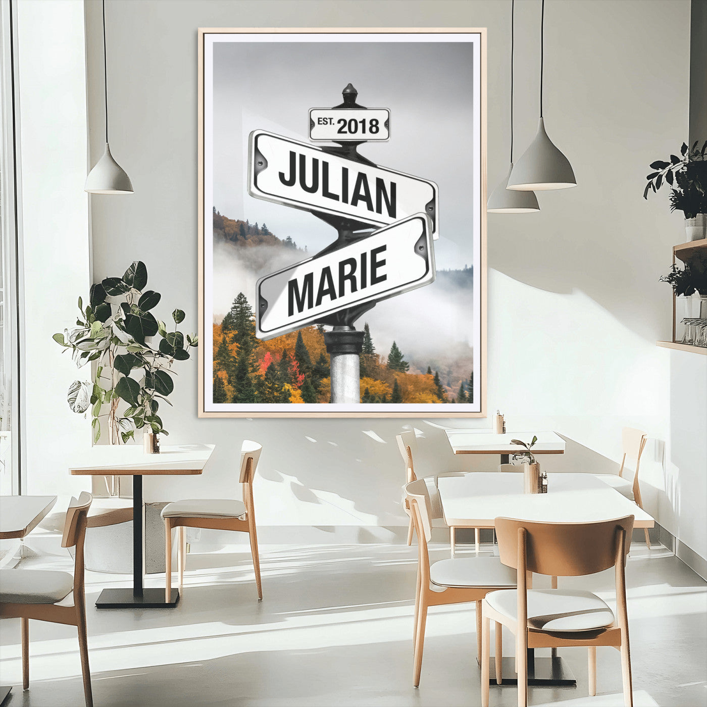 86607535-MGV-CV-24X36 - Personalized World Map Wall Art Print