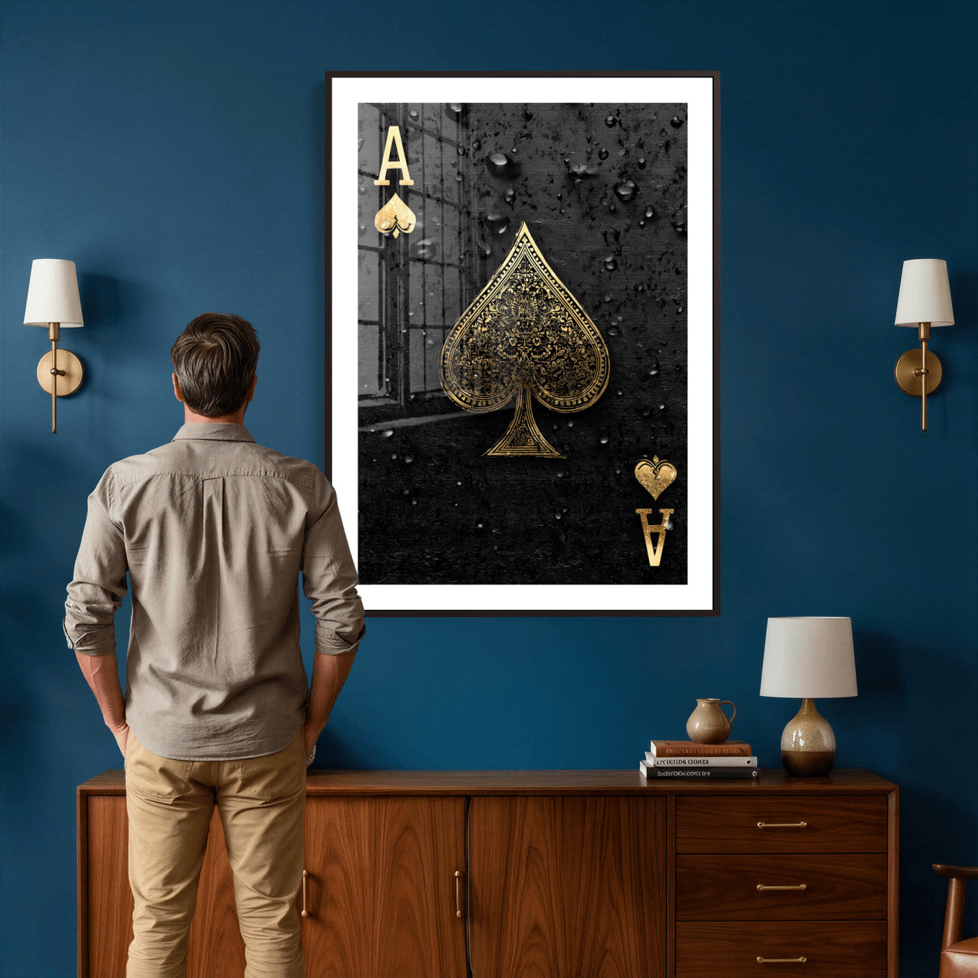 85998187-MGV-CV-24X36 - Game Card Wall Art Canvas Print