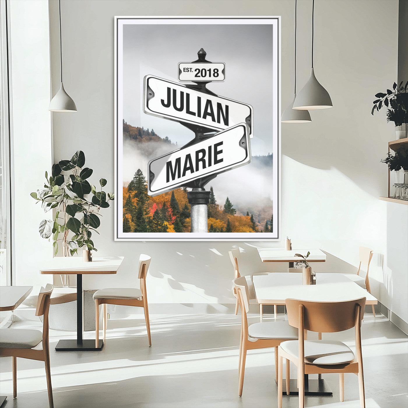 86607535-MGV-CV-24X36 - Personalized World Map Wall Art Print