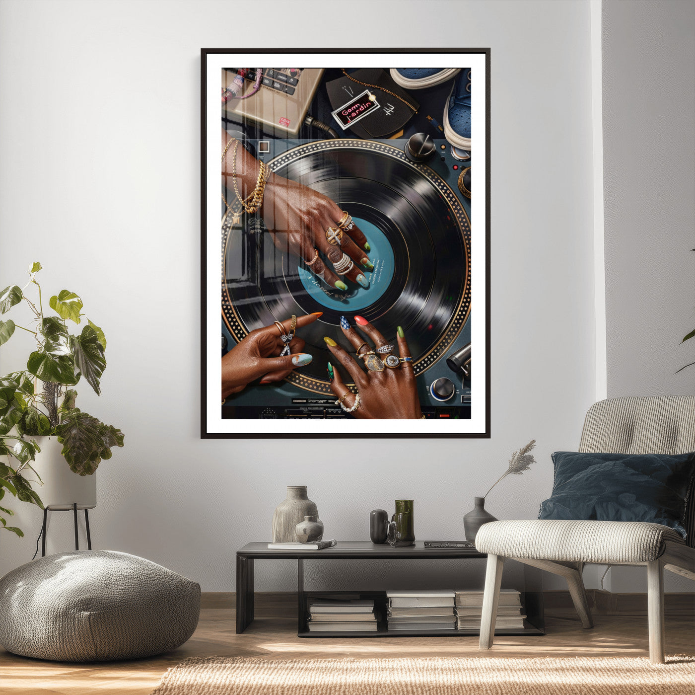 8151788R6-MGV-CV-24X36 - Black Woman Art, Black Woman Wall Art, Trendy Wall Art, Black Girl Wall Art