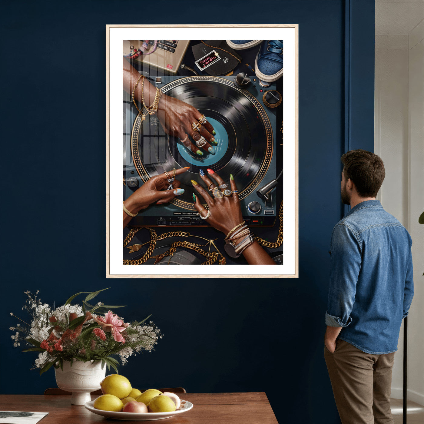 8151788R6-MGV-CV-24X36 - Black Woman Art, Black Woman Wall Art, Trendy Wall Art, Black Girl Wall Art