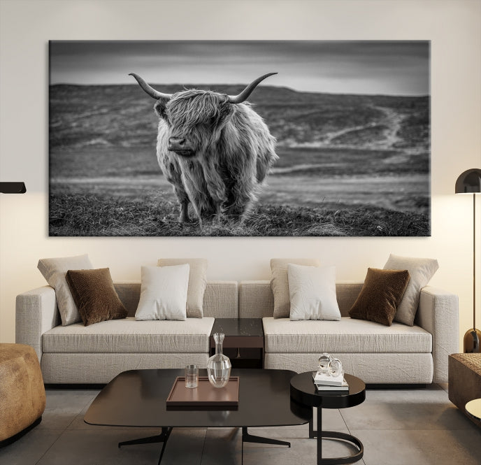 Art mural de vache Impression sur toile