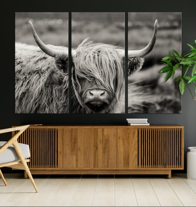 Vache Focus Art Wall Art Impression sur toile