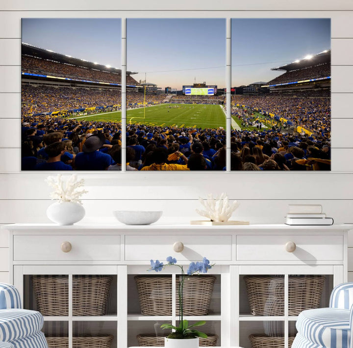 Pittsburgh Panthers Football Team Print - Pittsburgh Acrisure Stadium Wall Art Canvas Print