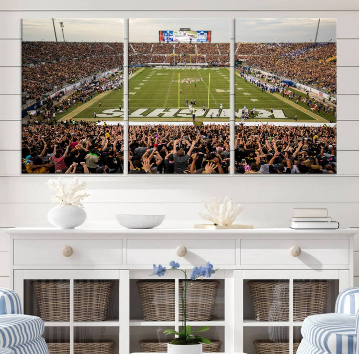 UCF Knights Football Team Print - Orlando FBC Mortgage Stadium Wall Art Canvas Print