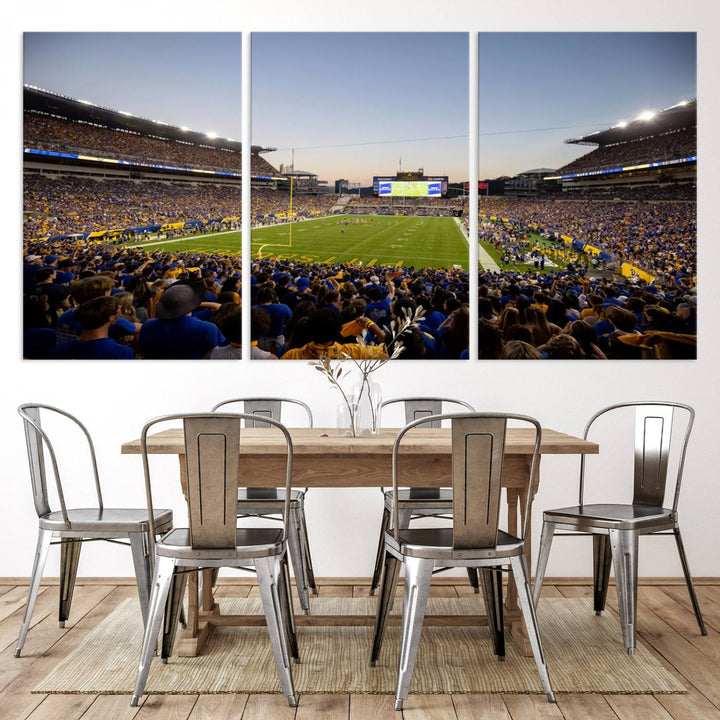 Pittsburgh Panthers Football Team Print - Pittsburgh Acrisure Stadium Wall Art Canvas Print