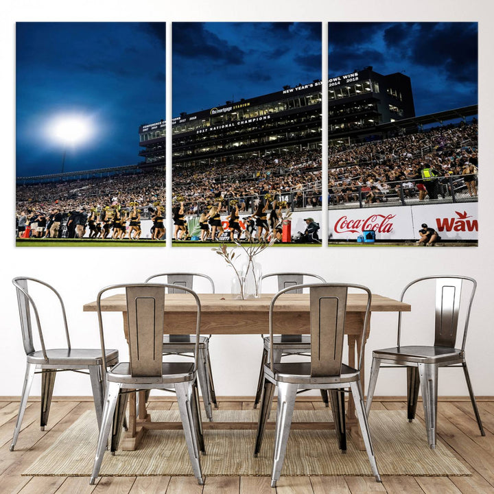 UCF Knights Football Team Print - Orlando FBC Mortgage Stadium Wall Art Canvas Print