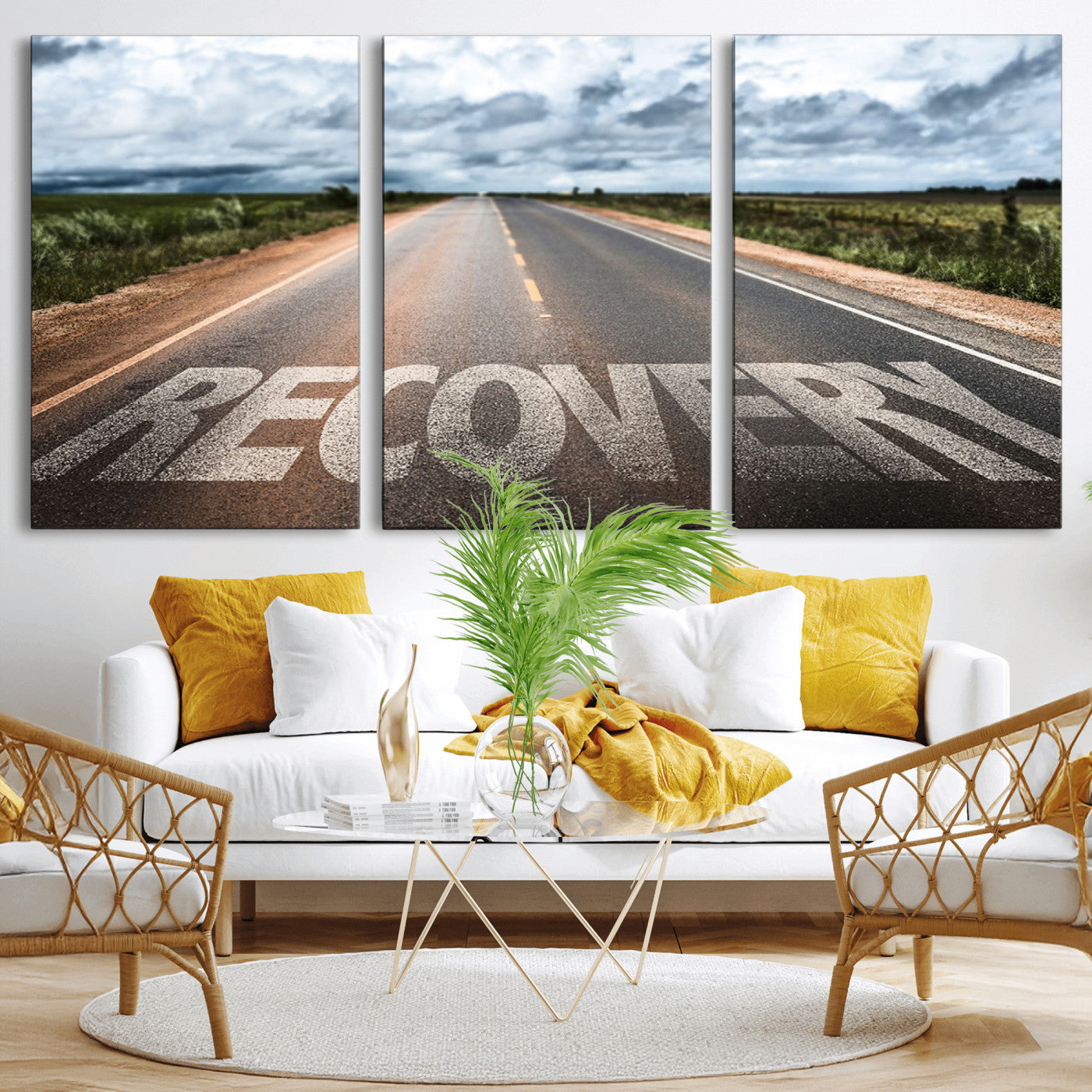 MGV-CV-60X30-3P - Recovery Road Wall Art Canvas Print