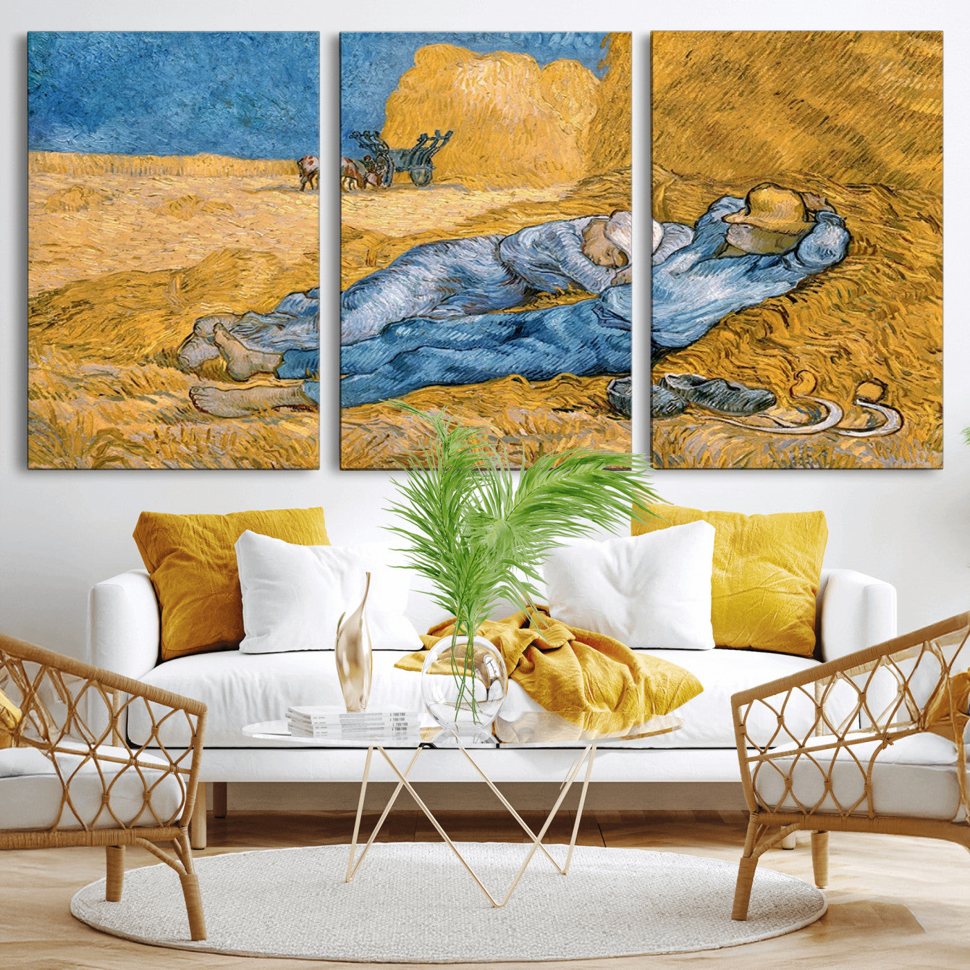 MGV-CV-60X30-3P - Master Artist Vincent Van Gogh Nature Wilderness Illustrs Fine Art Canvas Print