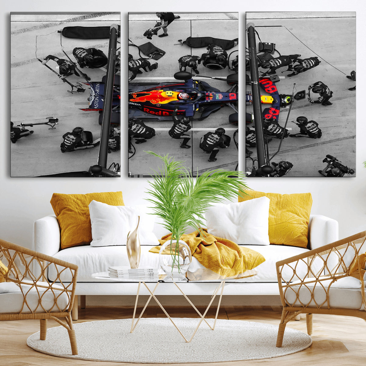 RedBull-MGV-CV-36X24 - Red Bull Formula 1 Canvas Wall Art Print