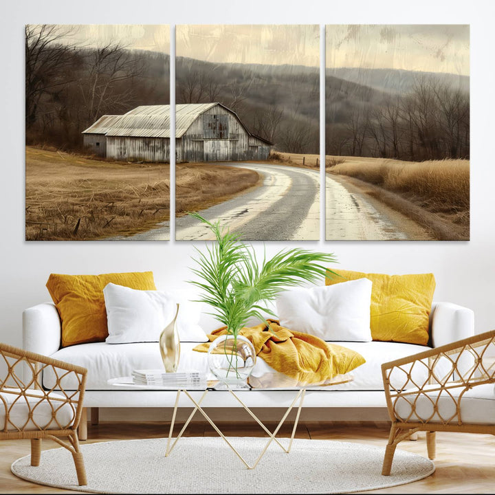 Vintage Barn for Farmhouse Wall Decor Canvas Print