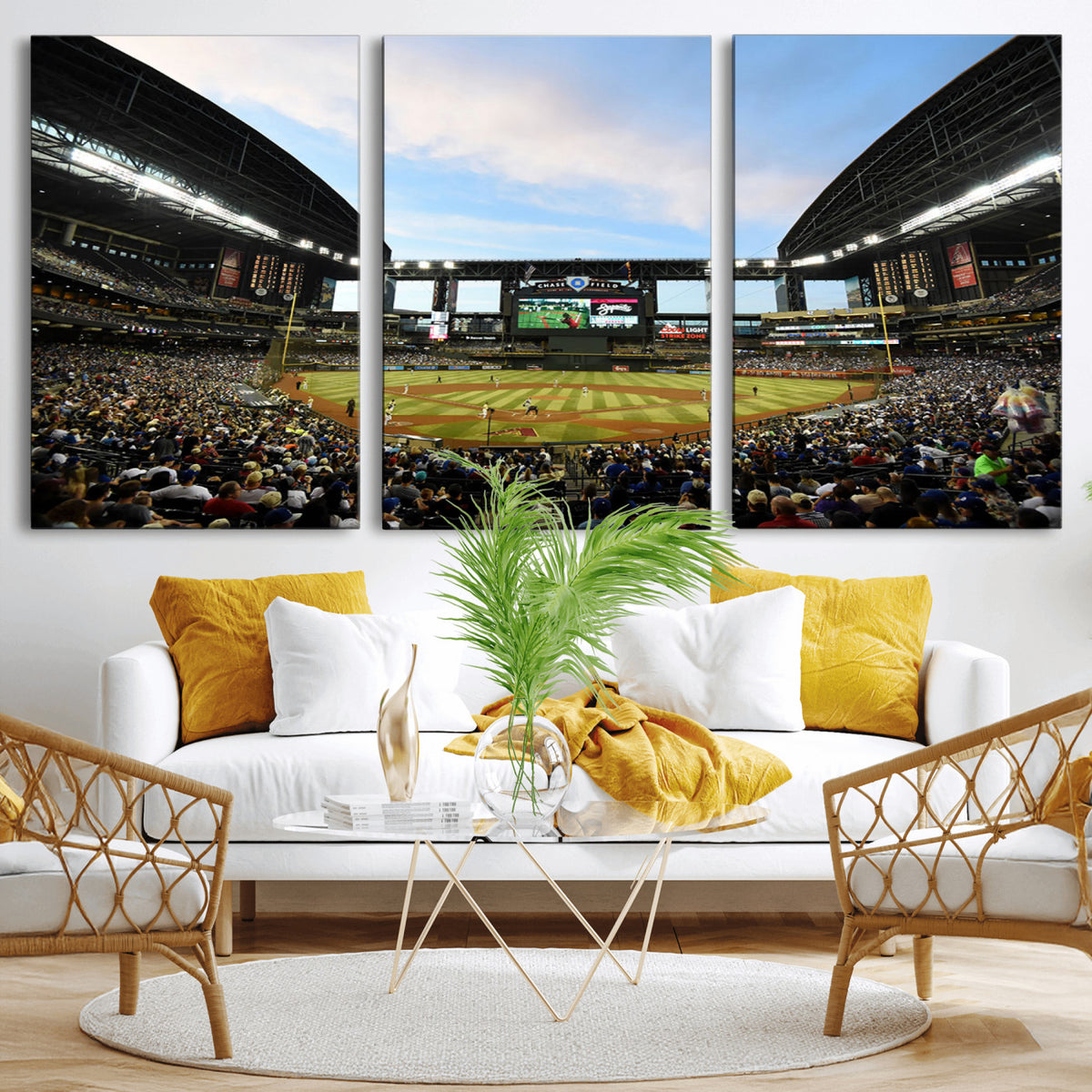 92672-MGV-CV-36X24 - Arizona Diamondbacks Team Print - Phoenix Chase Field