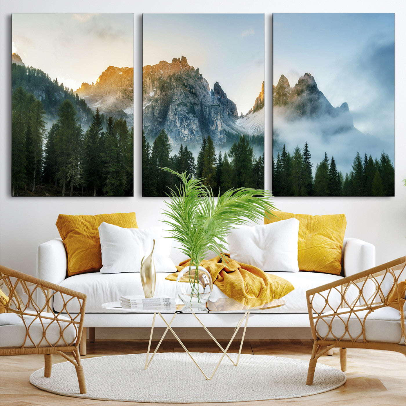 21145440-MGV-CV-36X24-Wilderness Wall Art - Framed Nature Landscape Decor, Mountain Wall Art Canvas Print, Framed Nature Landscape Decor Art