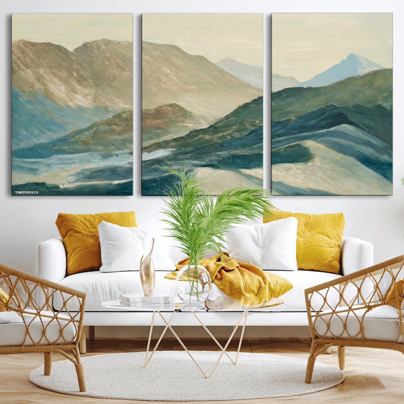 33629523-MGV-CV-36X24 - Shemelina Mountain Landscape, Mountains at Dawn Wall Art Canvas Print