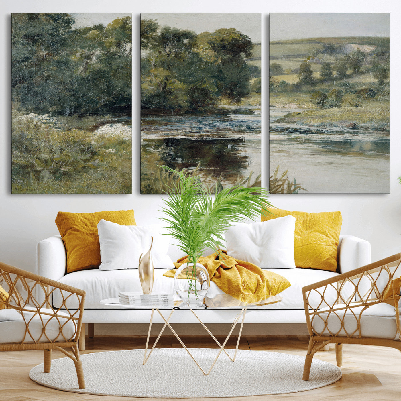 63256010-MGV-CV-36X24 - Edward Mitchell Bannister Streamside Wall Art Canvas Print