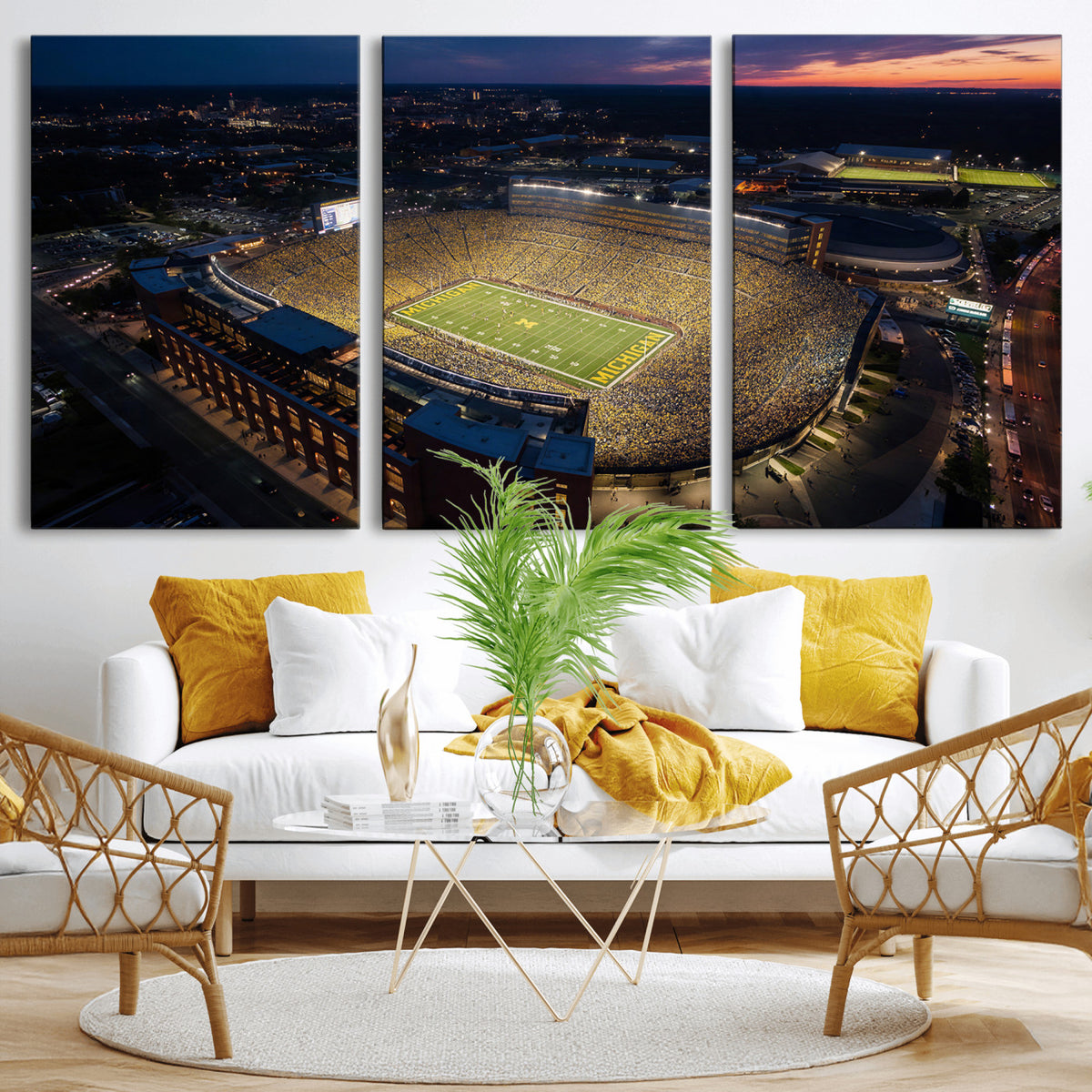 61127284-MGV-CV-36X24 - Stadium Wall Art Canvas Print