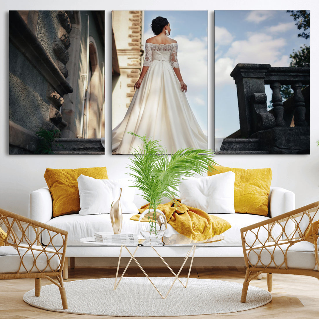 Custom 3 Panel Canvas Print, Personalized Photo Split Wall Art Set