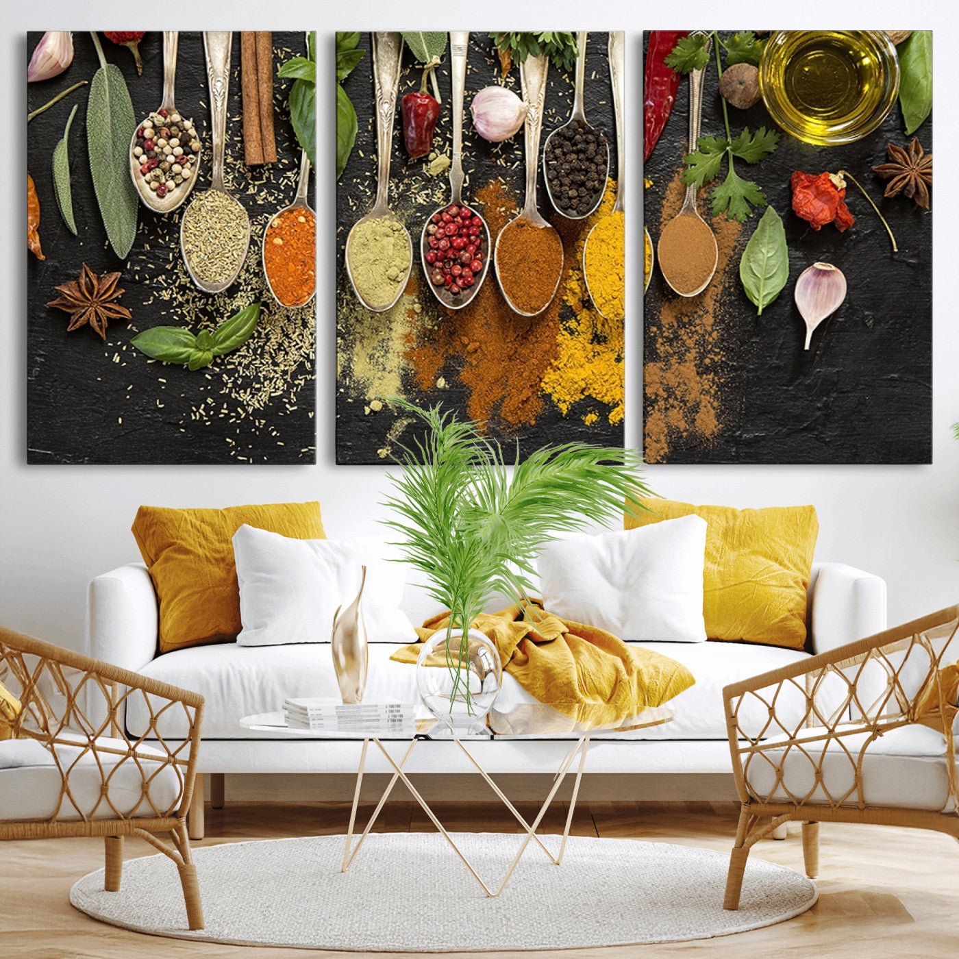 MGV-CV-60X30-3P - Spices Wall Art Canvas Print