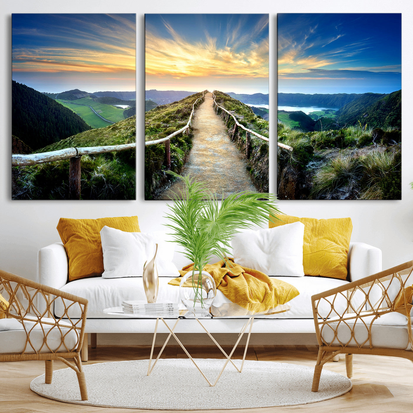 58887-MGV-CV-36X24-Mountain Landscape Wall Art Canvas Print