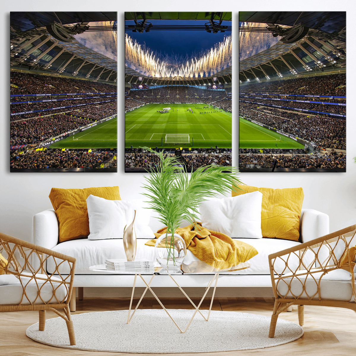 40157-MGV-CV-36X24 - Tottenham Hotspur Football Team Print, London Tottenham Hotspur Stadium Wall Art
