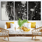 Winter Horse Snow Wall Art Canvas Print