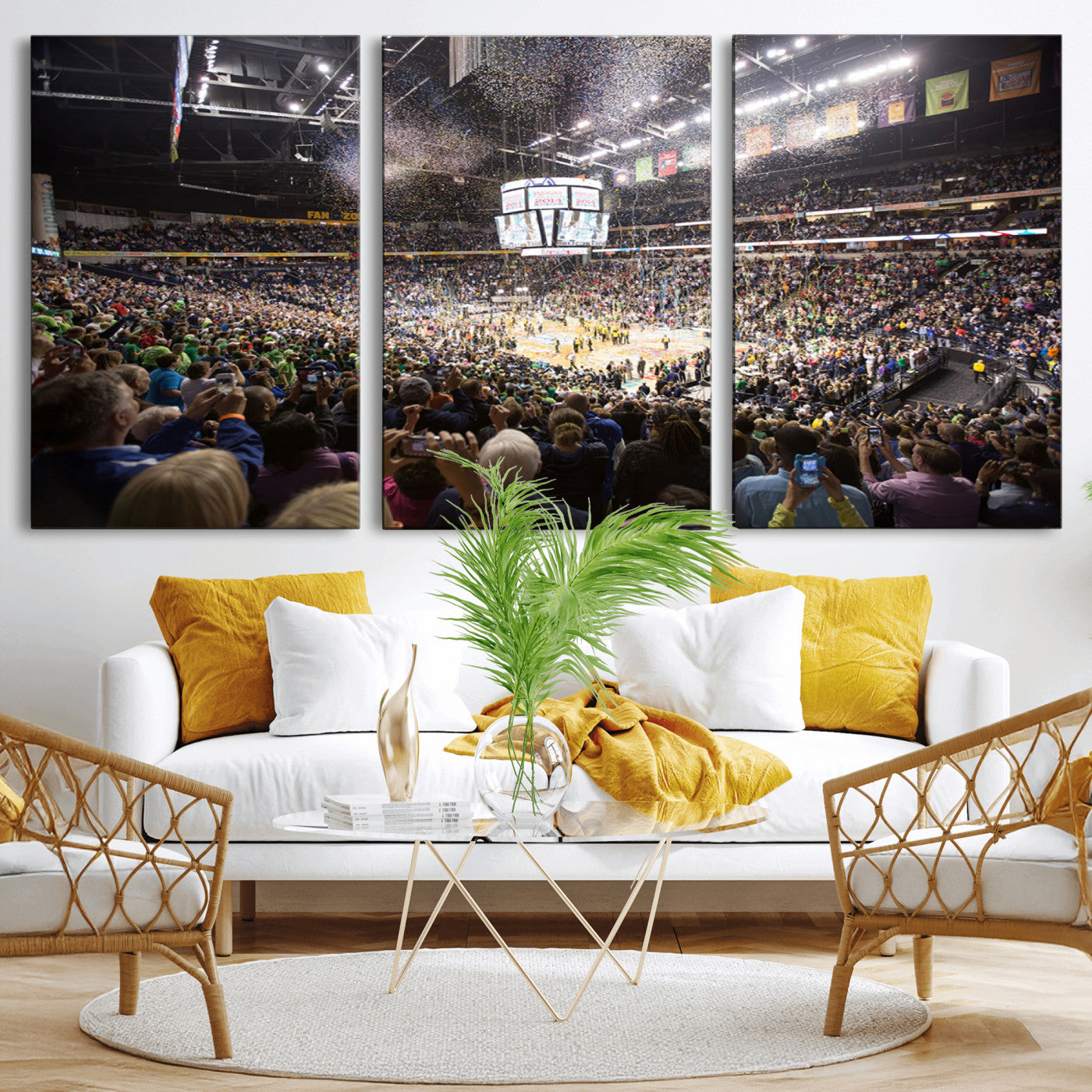 MGV-CV-60X30-3P - Bridgestone Arena Wall Art Canvas | Nashville Predators Hockey Team Print | Canvas Print | Ready to