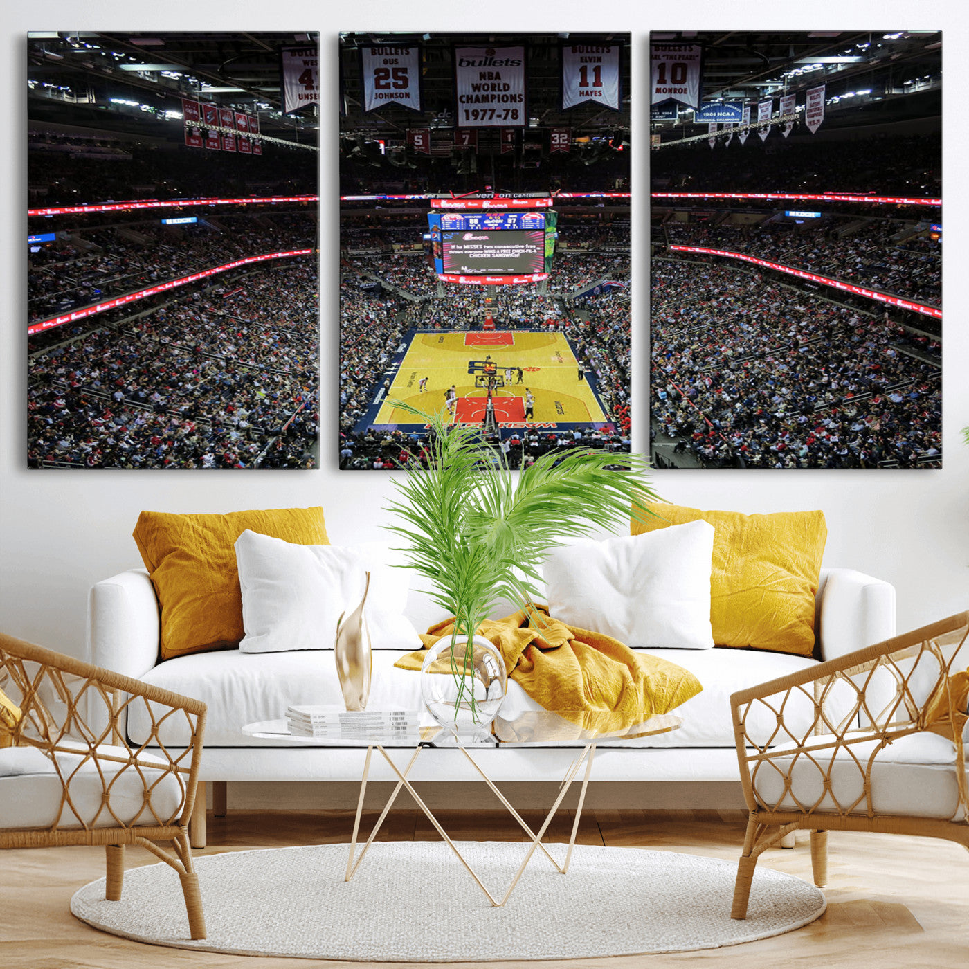 MGV-CV-60X30-3P - Capital One Arena Stadium Wall Art | Canvas Print | Ready to Hang | Washington D.C. Sports Decor