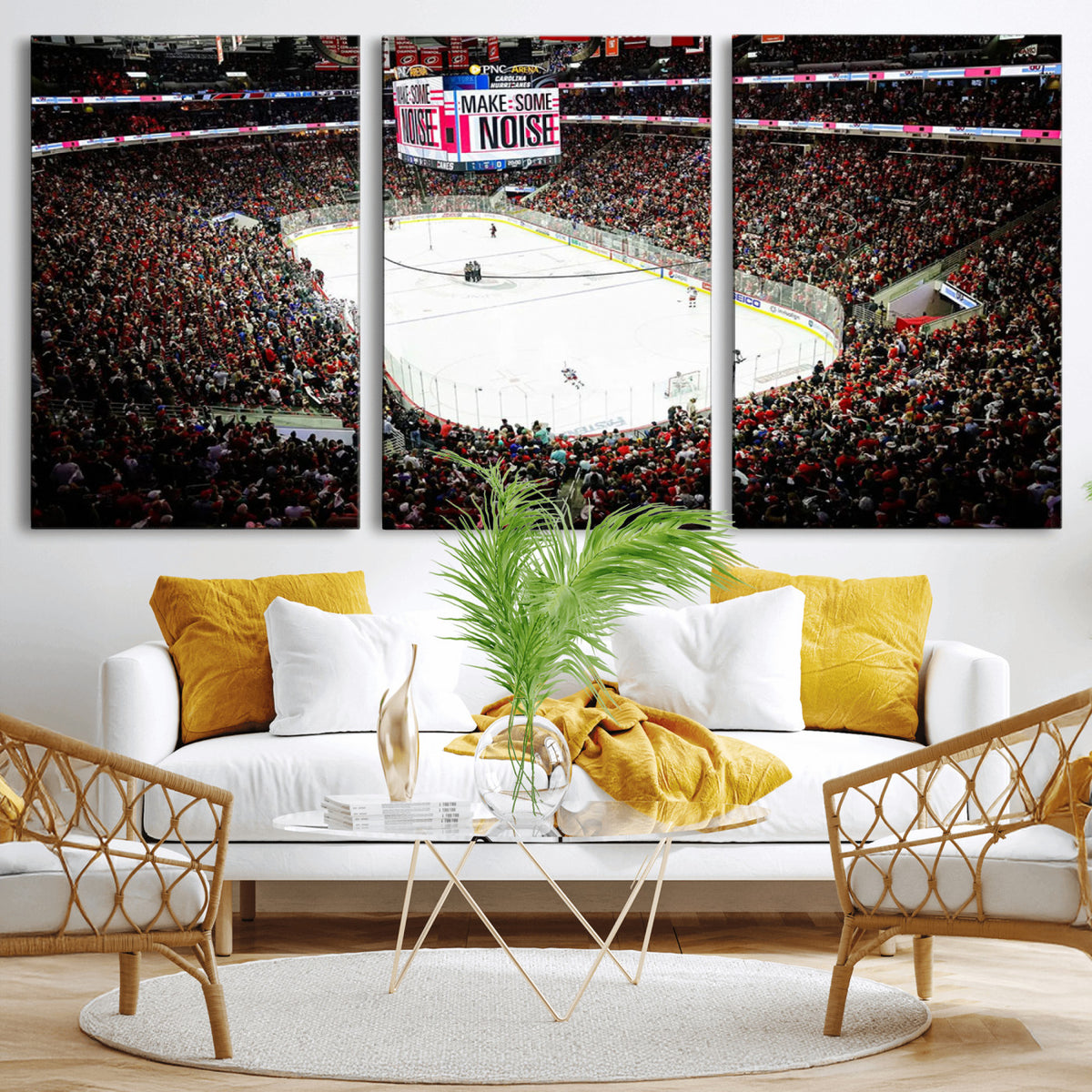 73950-MGV-CV-36X24 - PNC Arena Raleigh North Carolina Hurricanes Hockey Stadium