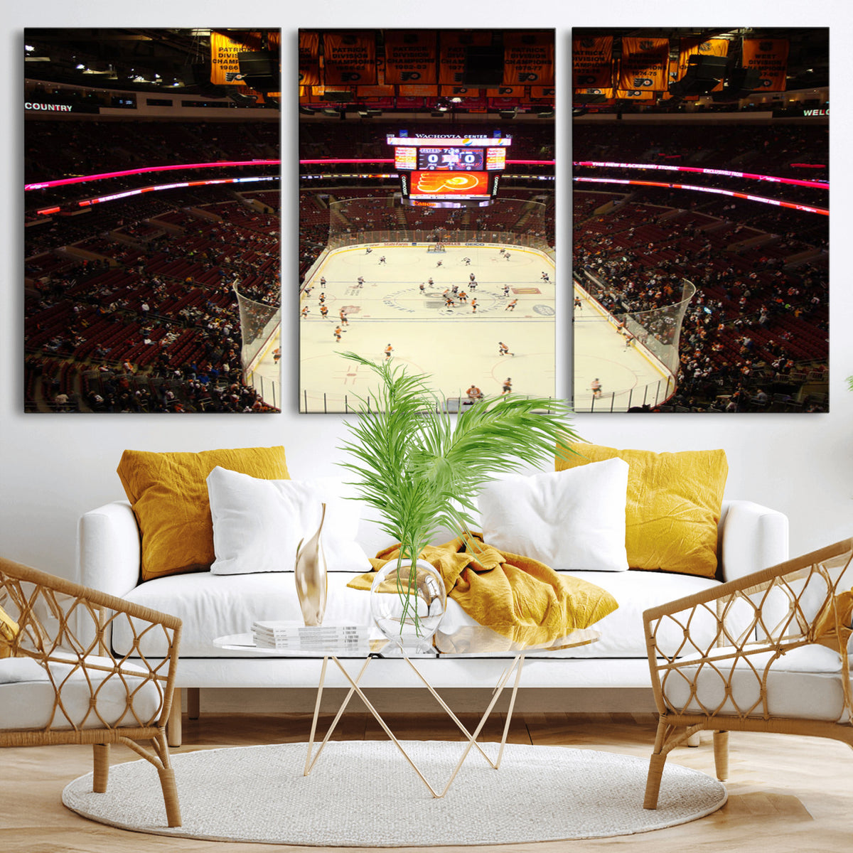 98213-MGV-CV-36X24 - Wachovia Center Prior to Flyers Game Ice Hockey Stadium