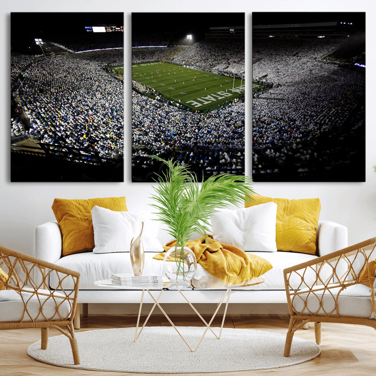 96825-MGV-CV-36X24 - Penn State Football Stadium Wall Art - Beaver Stadium Canvas Print