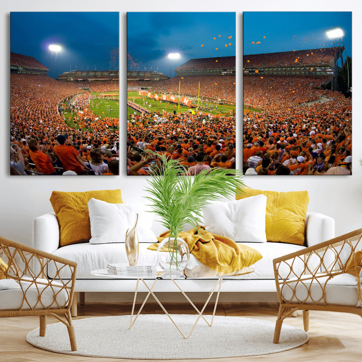 26196-MGV-CV-36X24 - Clemson University Tigers Football Team Print, Clemson