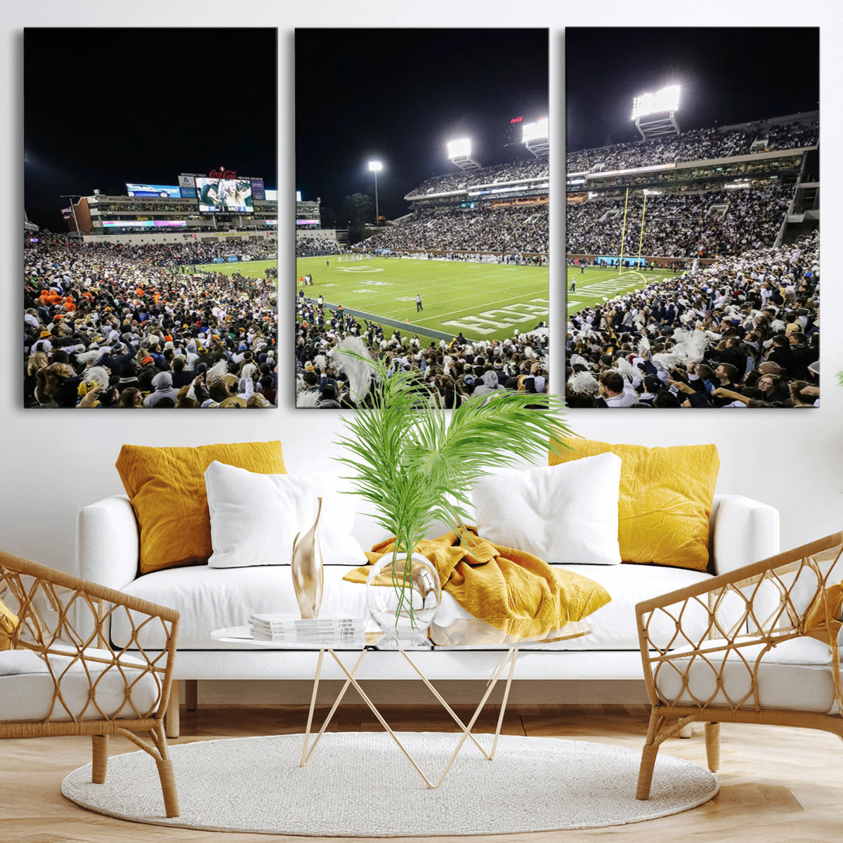 49339-MGV-CV-36X24 - Georgia Tech Yellow Jackets Football Team Print, Atlanta