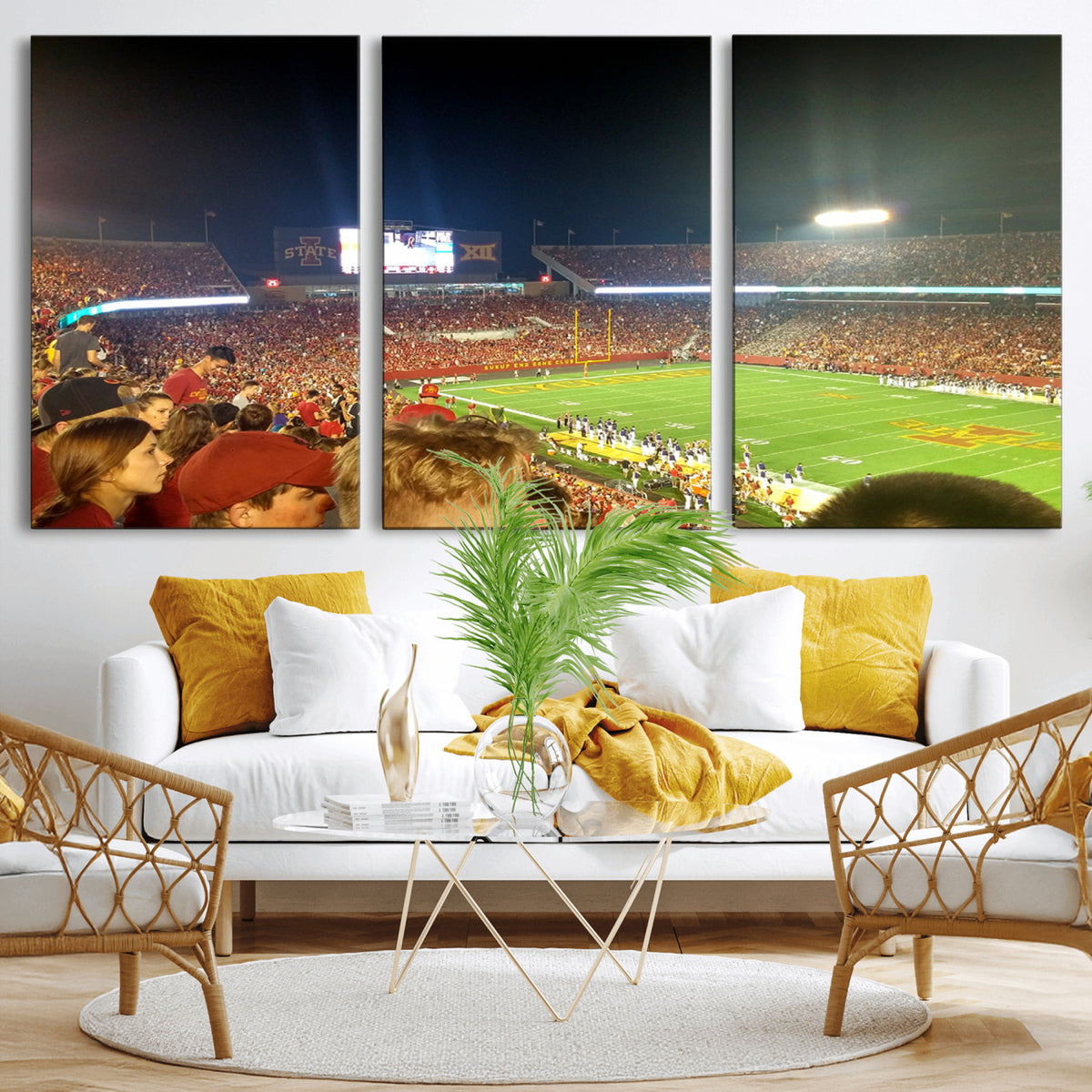 94319-MGV-CV-36X24 - Iowa State University Cyclones Art Print, Jack Trice Stadium Ames