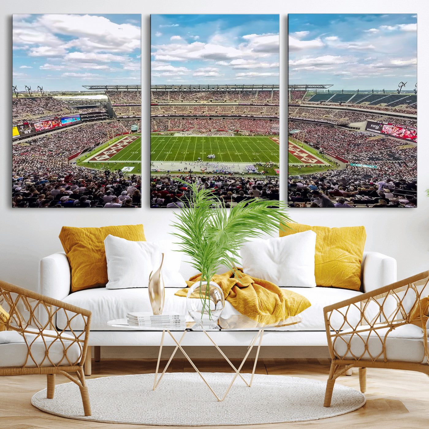 MGV-CV-60X30-3P - The Temple University Owls Athletics Team Print - Philadelphia Lincoln Financial Field Stadium Wall