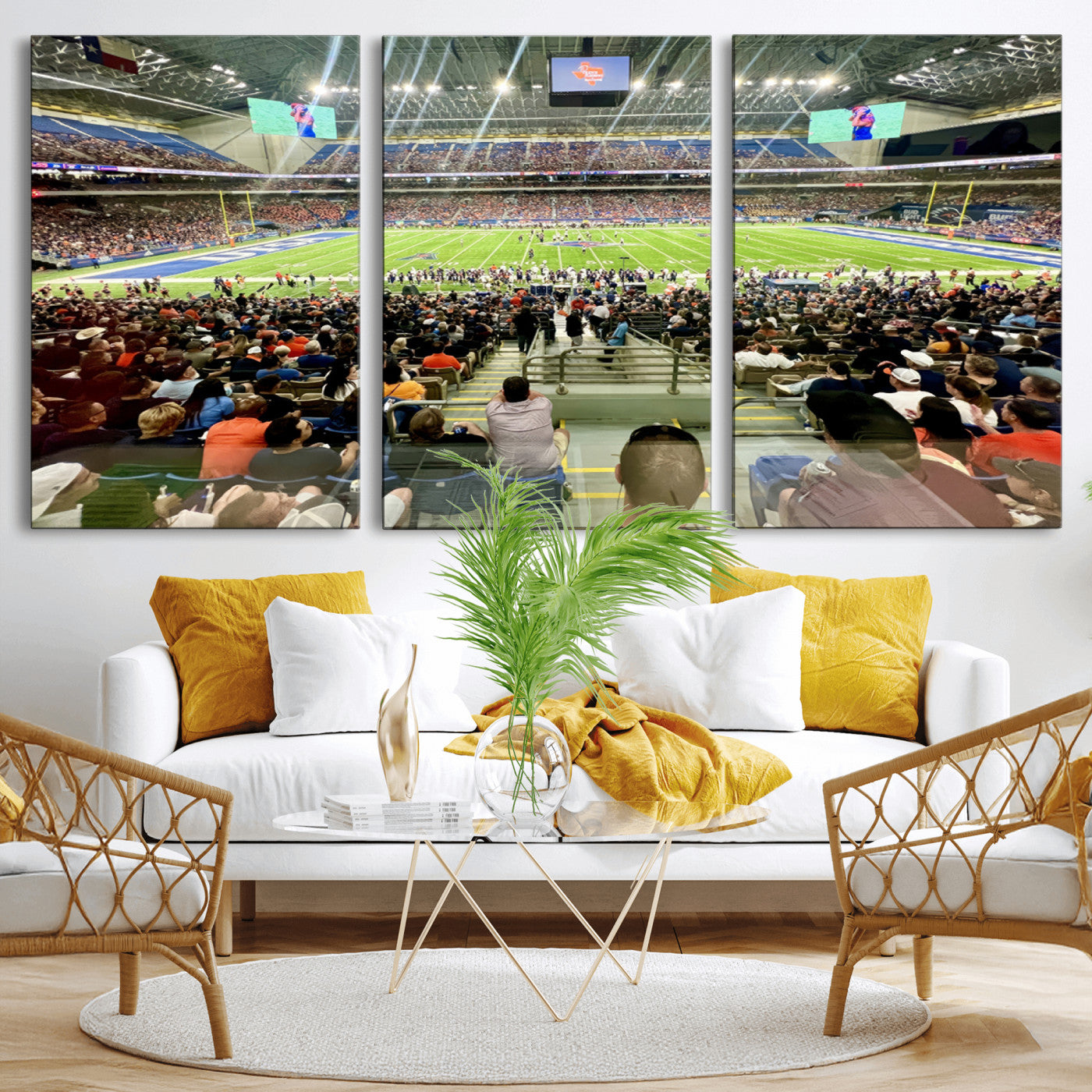 MGV-CV-60X30-3P - The University of Texas at San Antonio Roadrunners Football Team Print - San Antonio Alamodome Wall