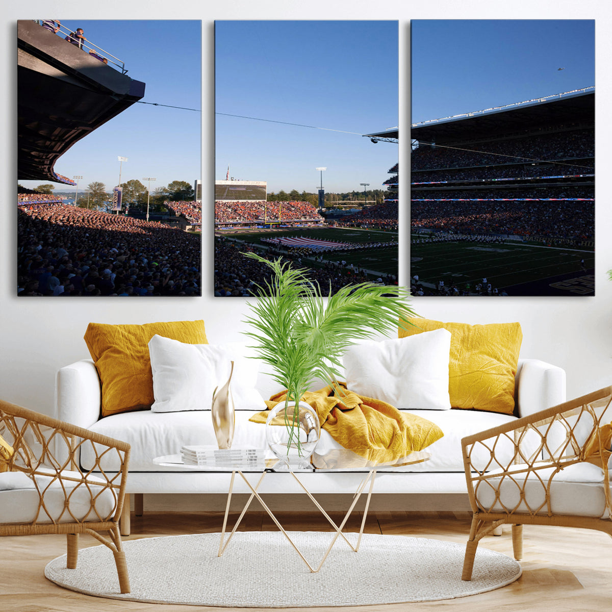 55028-MGV-CV-36X24 - The University of Washington Huskies Football Team Print